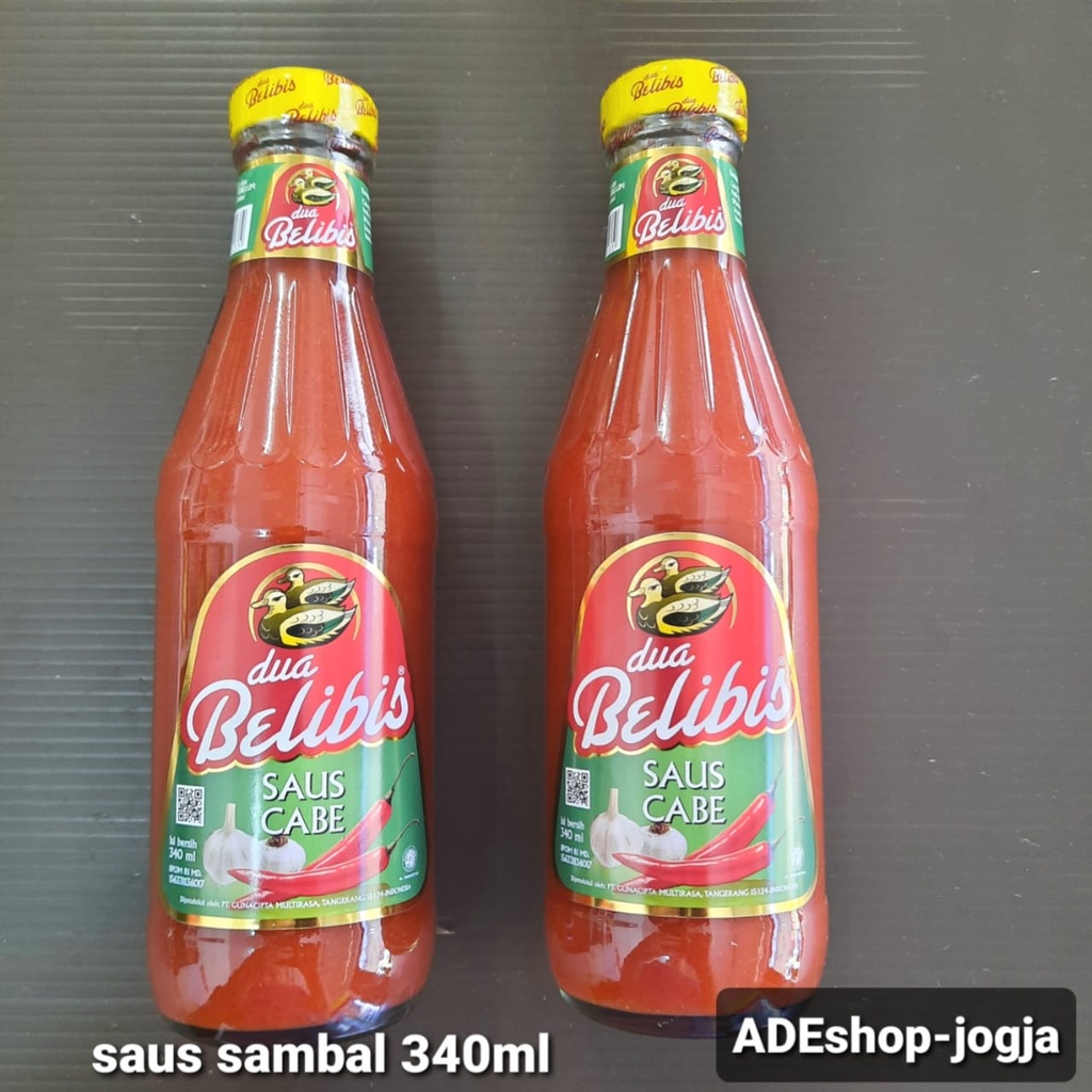 

saus saos sambal cabe dua belibis 340 ml