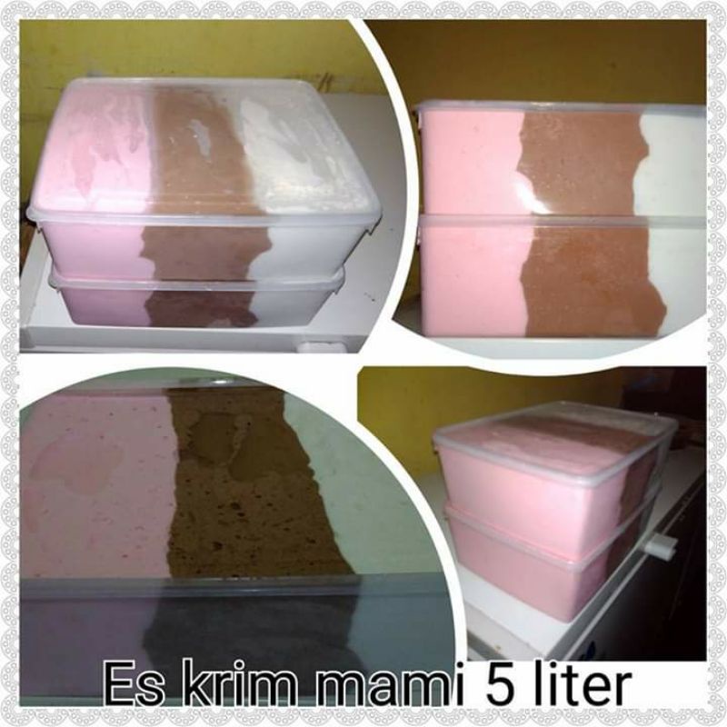 Es Krim Box 5 liter Neopolitan