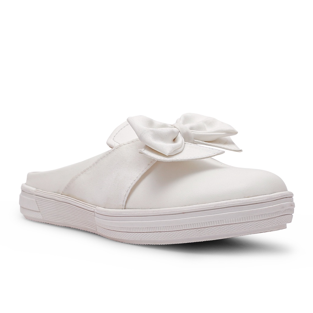 Khakikakiku Amora Mule White Kids