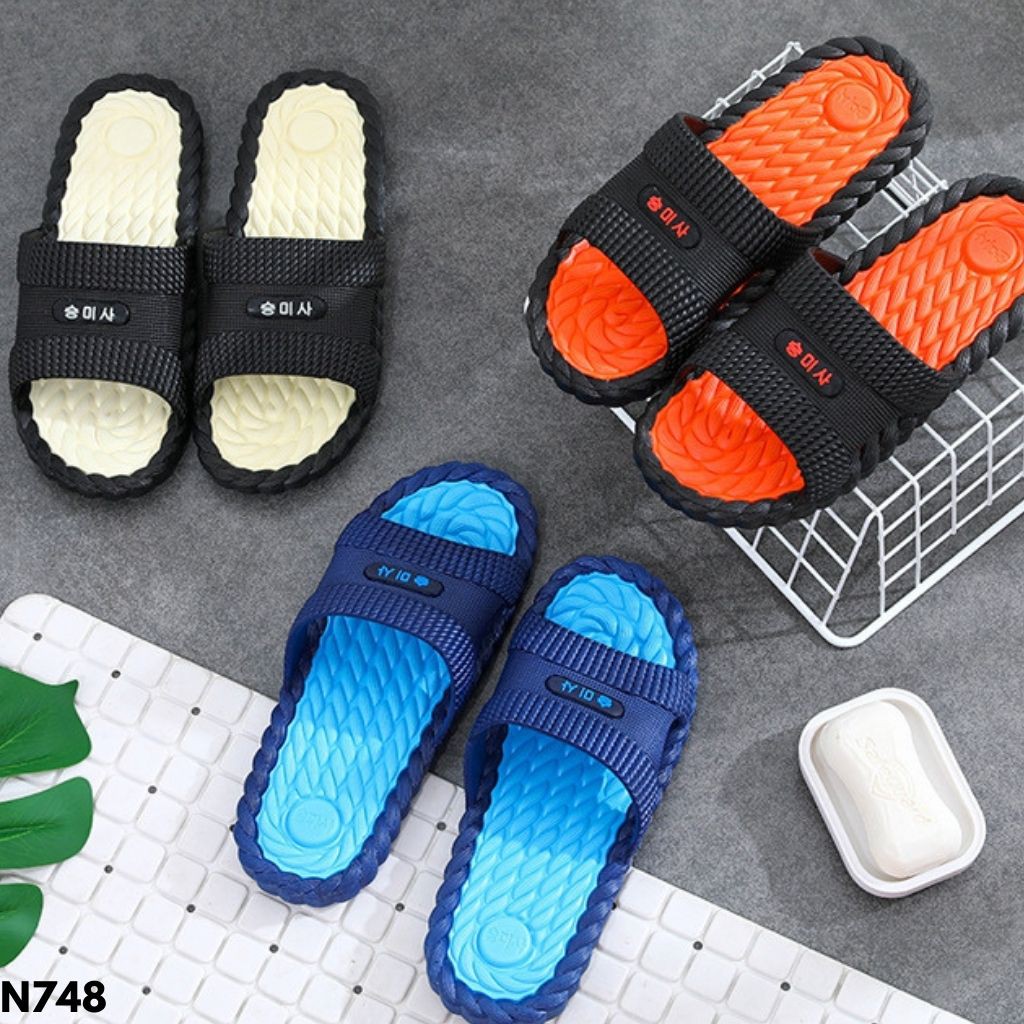 SANDAL RUMAH WANITA PRIA UNISEX NYAMAN TOILET DAPUR INDOOR RUMAHAN KAMAR IMPORT N748