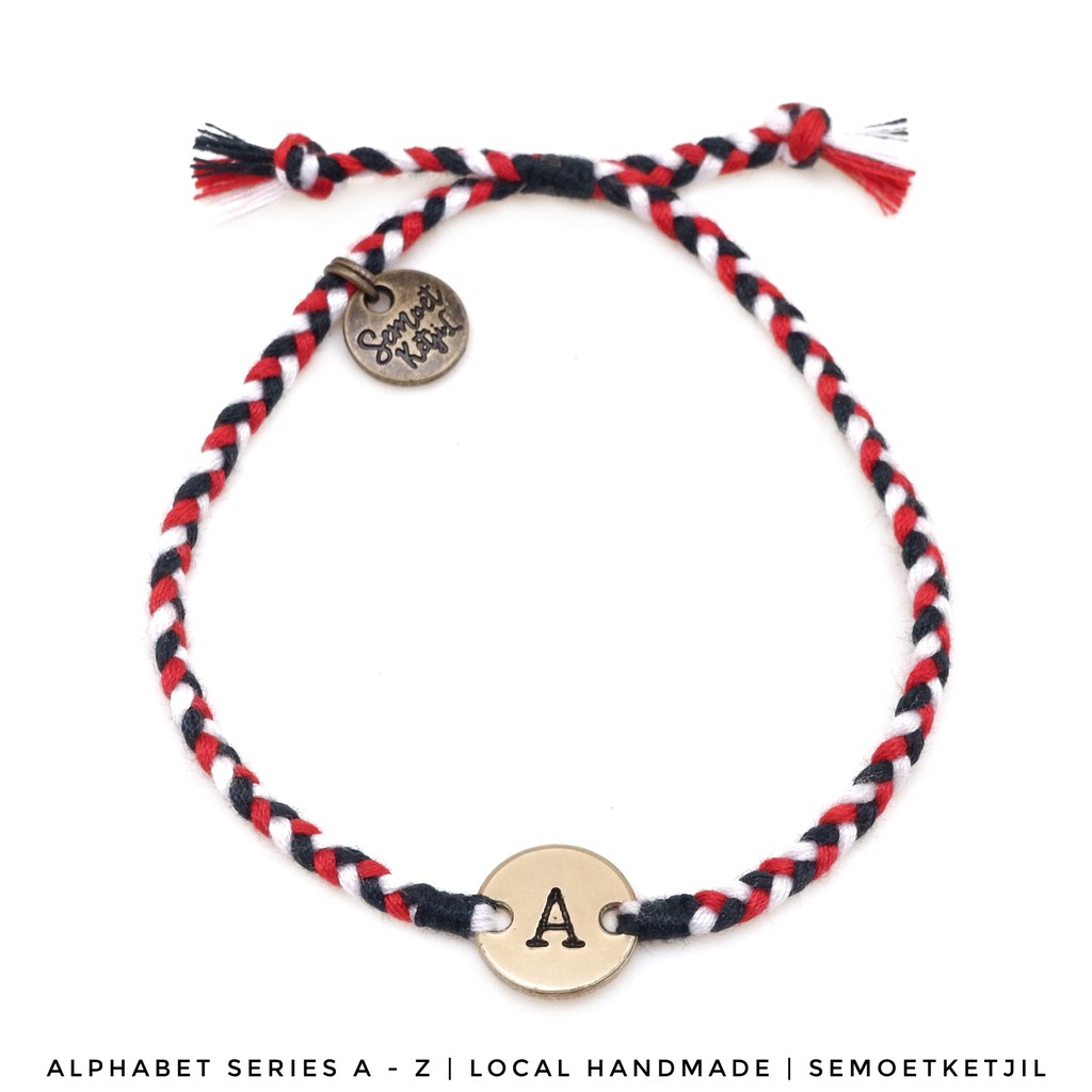 

Semoet Ketjil Gelang Bohemian Inisial Huruf Alphabet Single