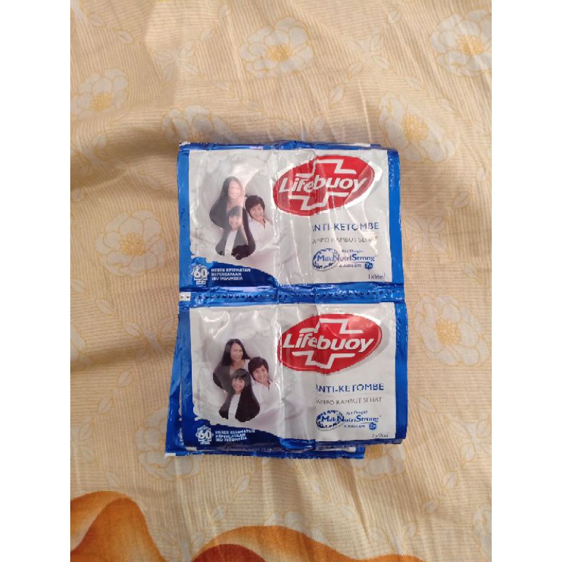 1 RENCENG ISI 12 SACHET SHAMPO LIFEBUOY