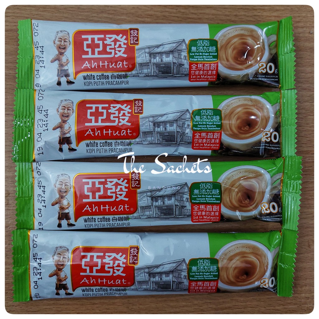 

Ah Huat White Coffee Low Fat No Sugar Added Sachet