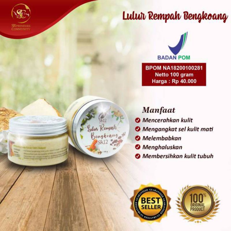 LULUR BENGKOANG SR12Makassar BPOM/ LULUR PENCERAH