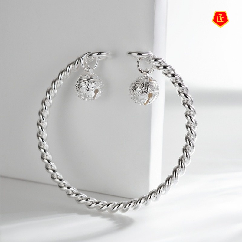 [Ready Stock]Women's Bell Twist Bracelet Vintage Court Style