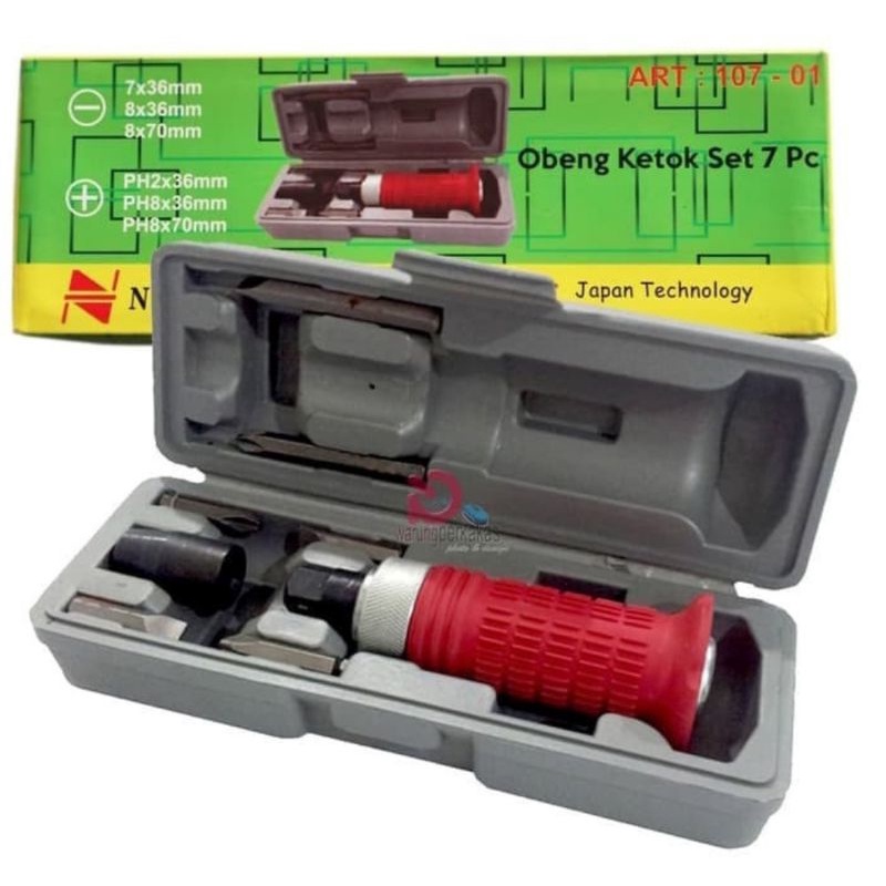 NANKAI Obeng Ketok 7 pc Set Impact Driver tekiro vessel JAPAN