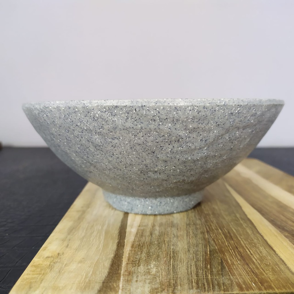 MANGKOK RELIEF BATU 6.8" GOLDEN W6907A ABU STONE