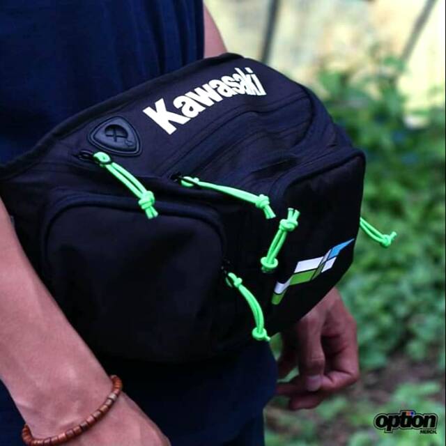 Waistbag Kawasaki / Tas Slempang Kawasaki OPTION MERCH