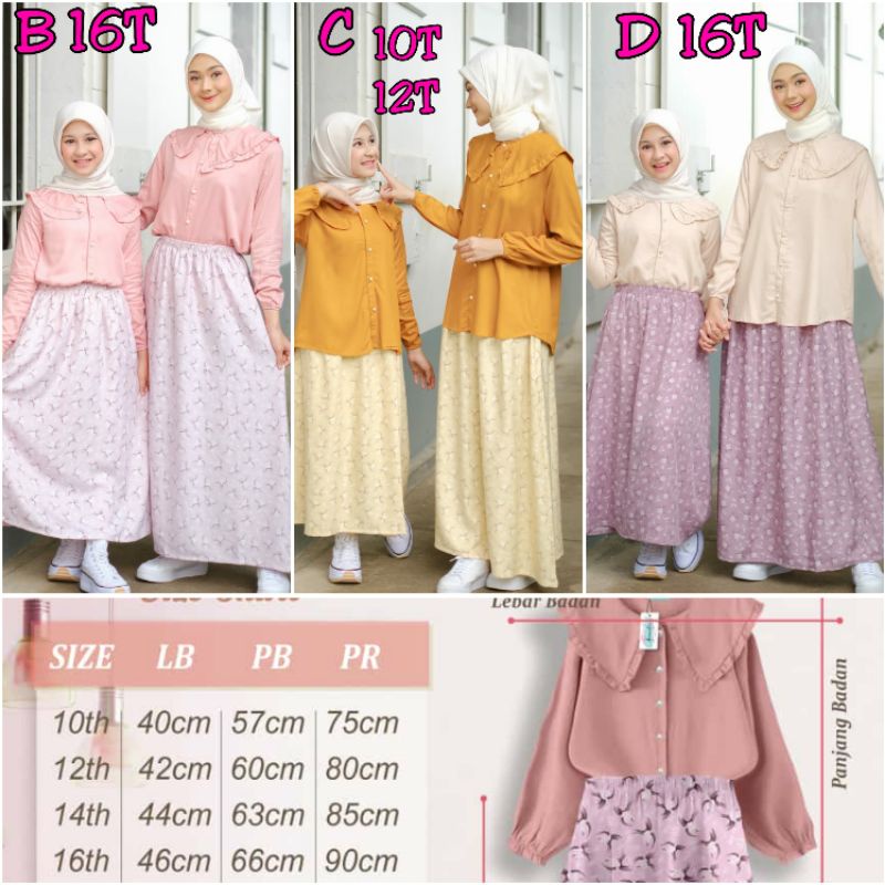 <BB-HN> AERAAQU - Shakila stretch print set size 10-18T