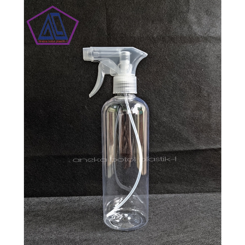 Botol Spray 500ml Kispray Model Tinggi Pet Tebal Bening - Botol Kispray Kosong - Botol Spray Kosong