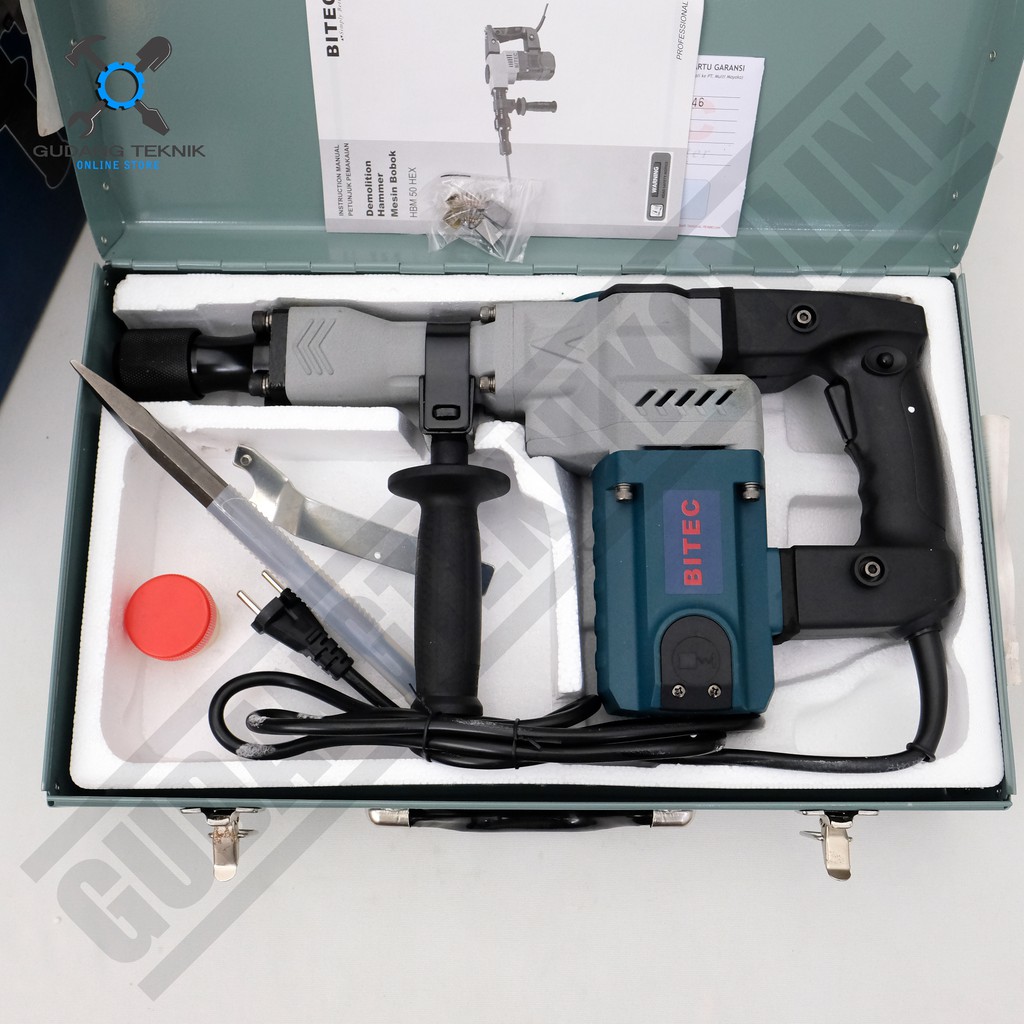 Mesin Bobok Tembok Beton Bitec HBM 50 HEX - Demolition Hammer Bitec HBM50HEX