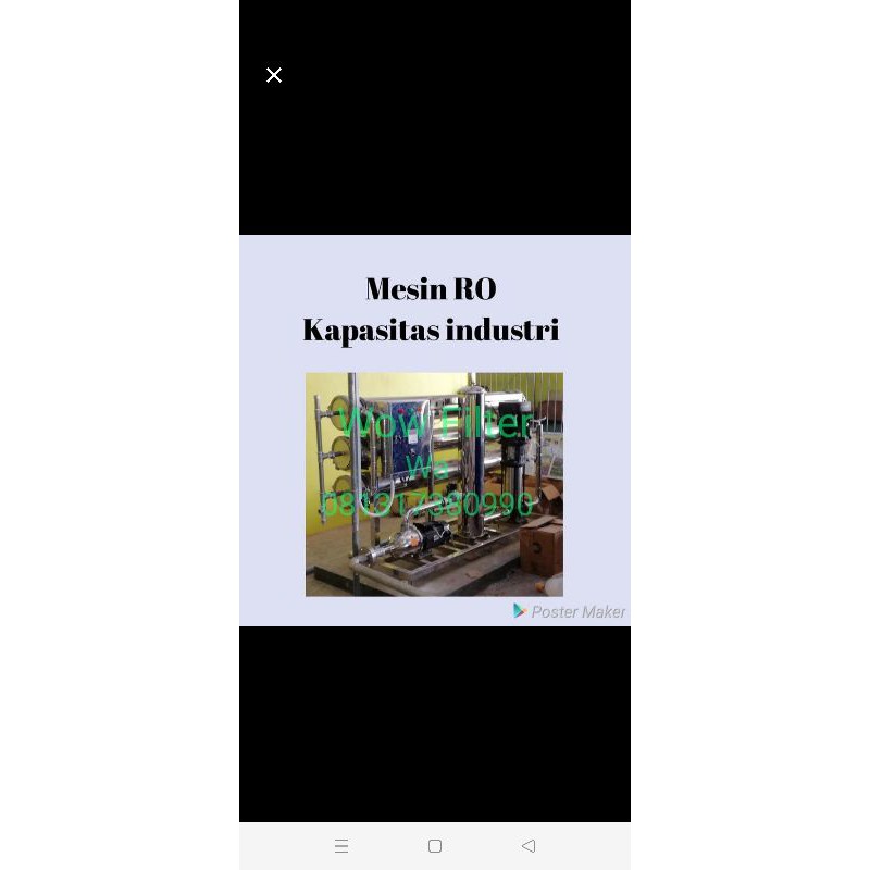 mesin ro kapasitas industri untuk kapasitas berapapun/ mesin ro custom