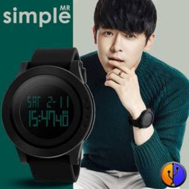 Jam Tangan Pria Digital SKMEI AD1142 AD 1142 / AD1193 AD 1193 Rubber