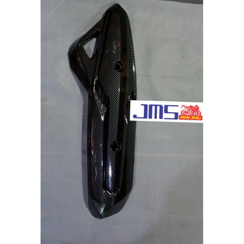 Cover tutup tameng knalpot carbon honda vario 125 fi techno vario 150 lama zoro pnp