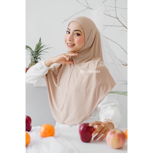 𝐁𝐘 𝐀𝐃𝐈𝐍𝐃𝐀 Khimar Daisy Jersey Bergo Instant Premium Non Pad syria Hijab Daily Daissy Jilbab malay Simple instan Kerudung