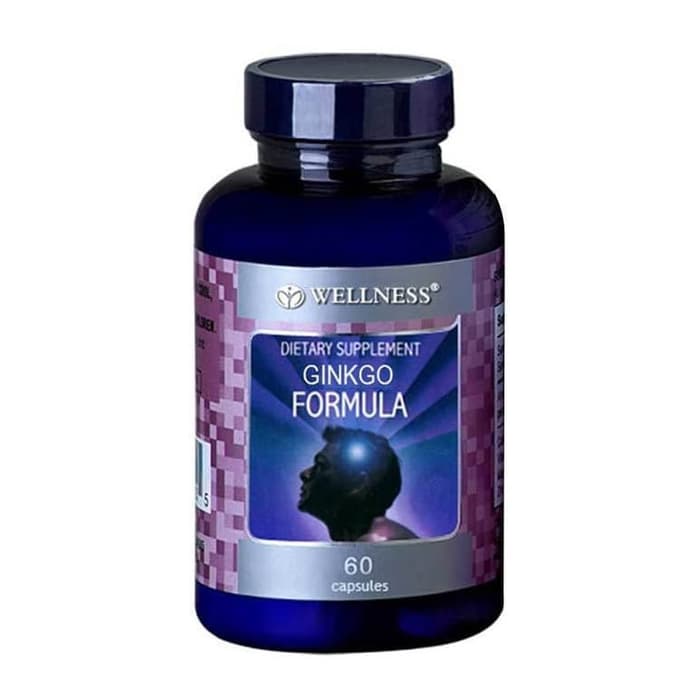 Wellness Welnes Ginkgo Ginggo Formula Biloba Vitamin Nutrisi Otak 60
