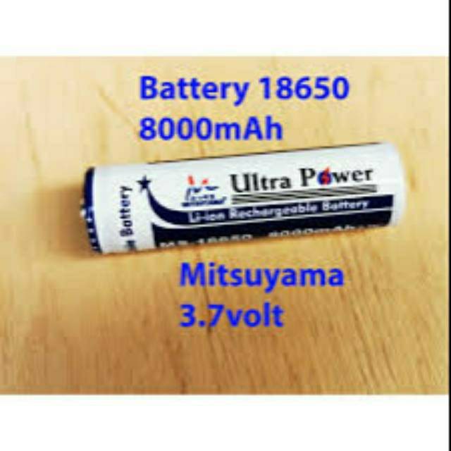 Baterai Ultrafire MITSUYAMA 8000MAH 3,7V baterai 18650