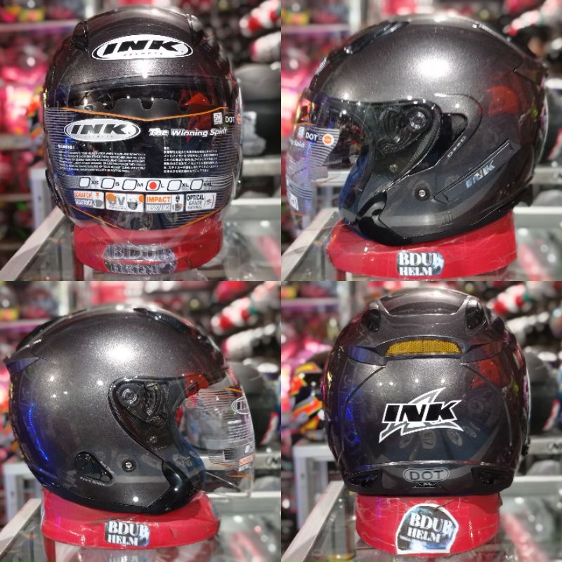Helm INK METRO 2 Solid polos 2 visor original 100% original SNI-DOT-Original metro gmtal