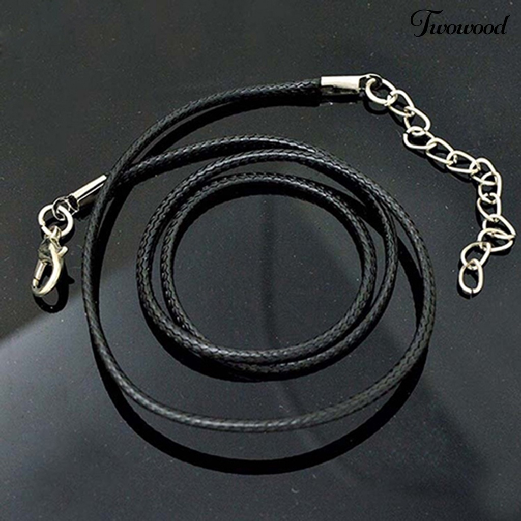 10pcs / Set Kalung Choker Tali Kulit Imitasi Adjustable Warna Hitam Untuk Pesta