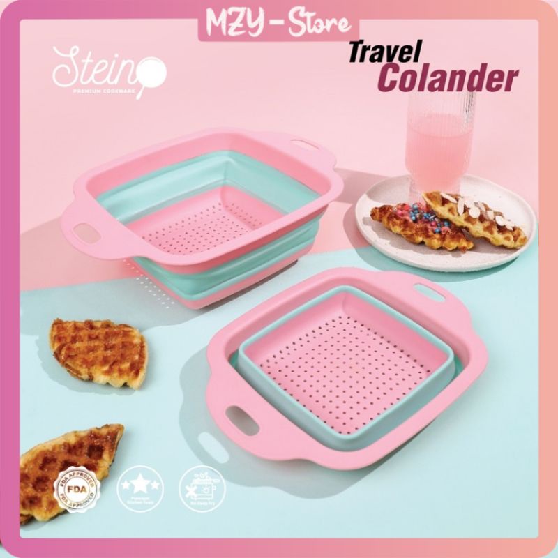 Stein Steincookware Travel Colander Keranjang Makanan Tirisan Sayur Buah Steincookware