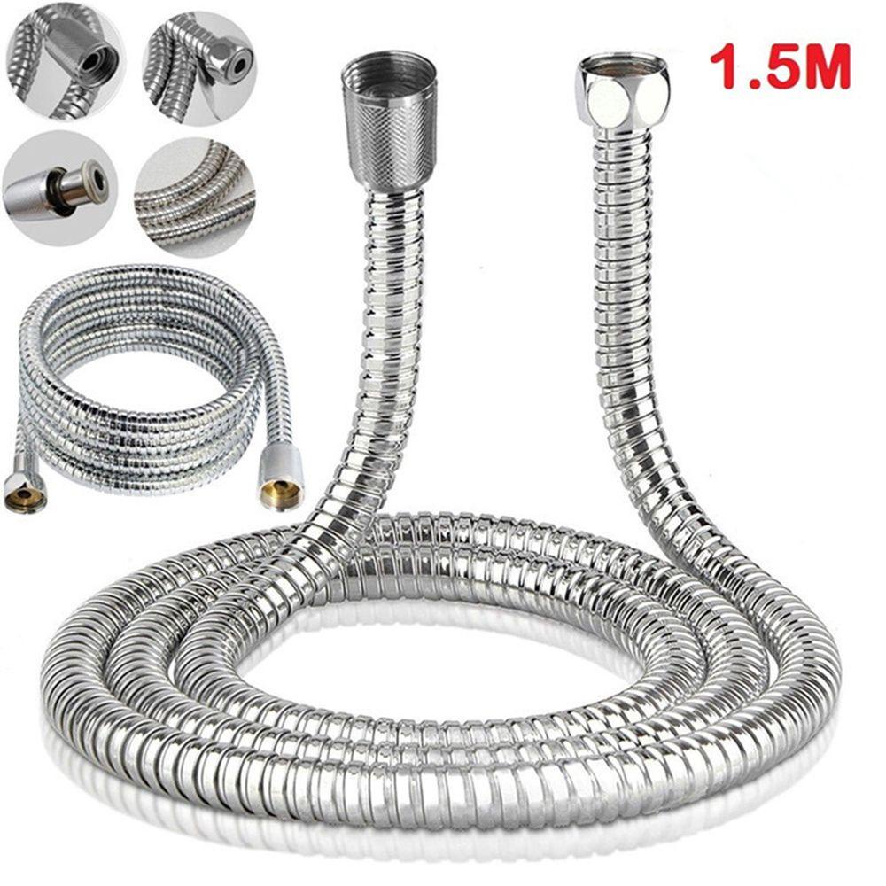 TOP Tabung Shower 1.5m Praktis Stainless Steel Chrome Plated Flexible