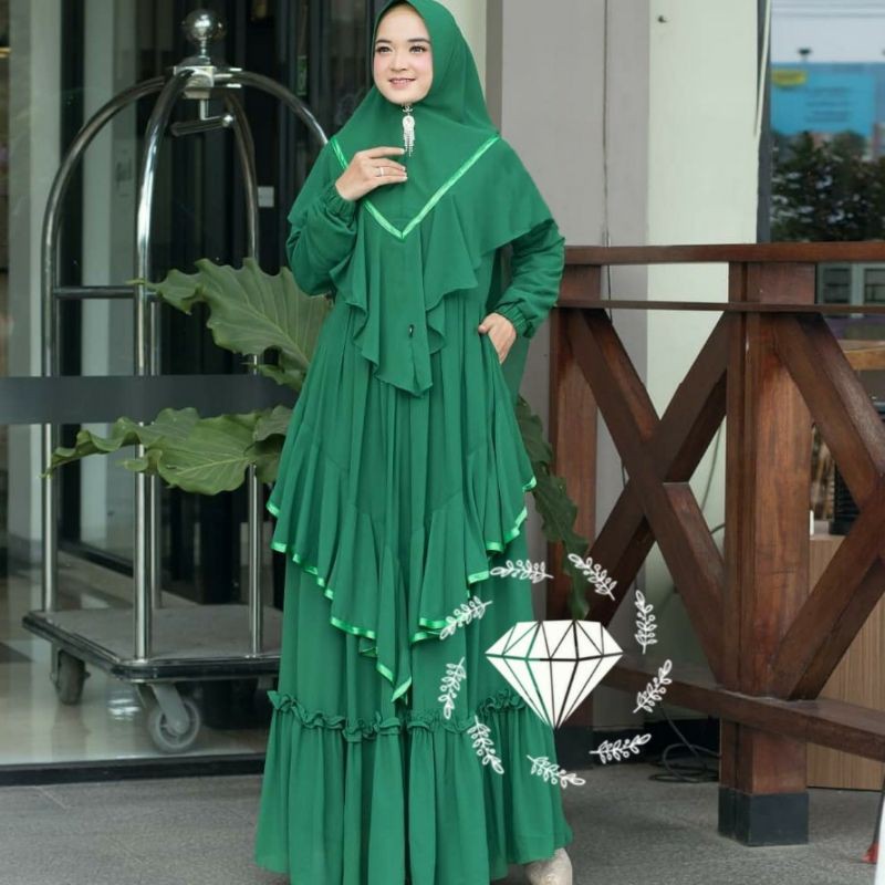 Baju Lebaran 2021 Terbaru Busana Muslim Gamis Murah Gaun Pesta Muslimah Baju Wanita Kondangan jumbo