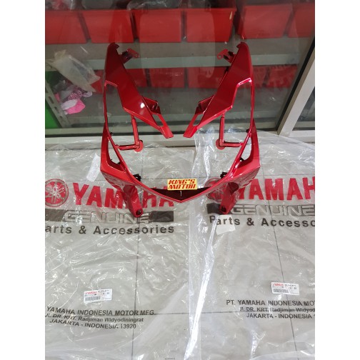 COVER DEPAN XEON / SAYAP KIRI KANAN XEON MERAH MARUN ASLI YAMAHA