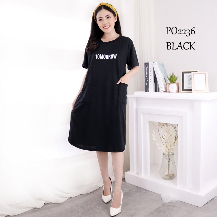 DRESS PENDEK WANITA LD110-DRESS SAKU