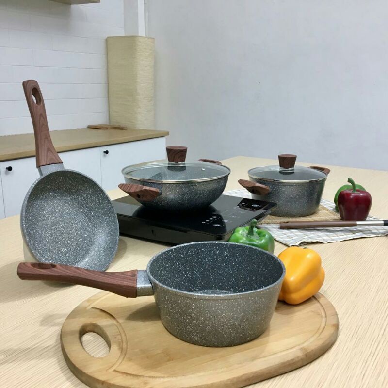 DUSDUSAN CYPRUZ MARBLE COOKWARE SET OF 7 PCS