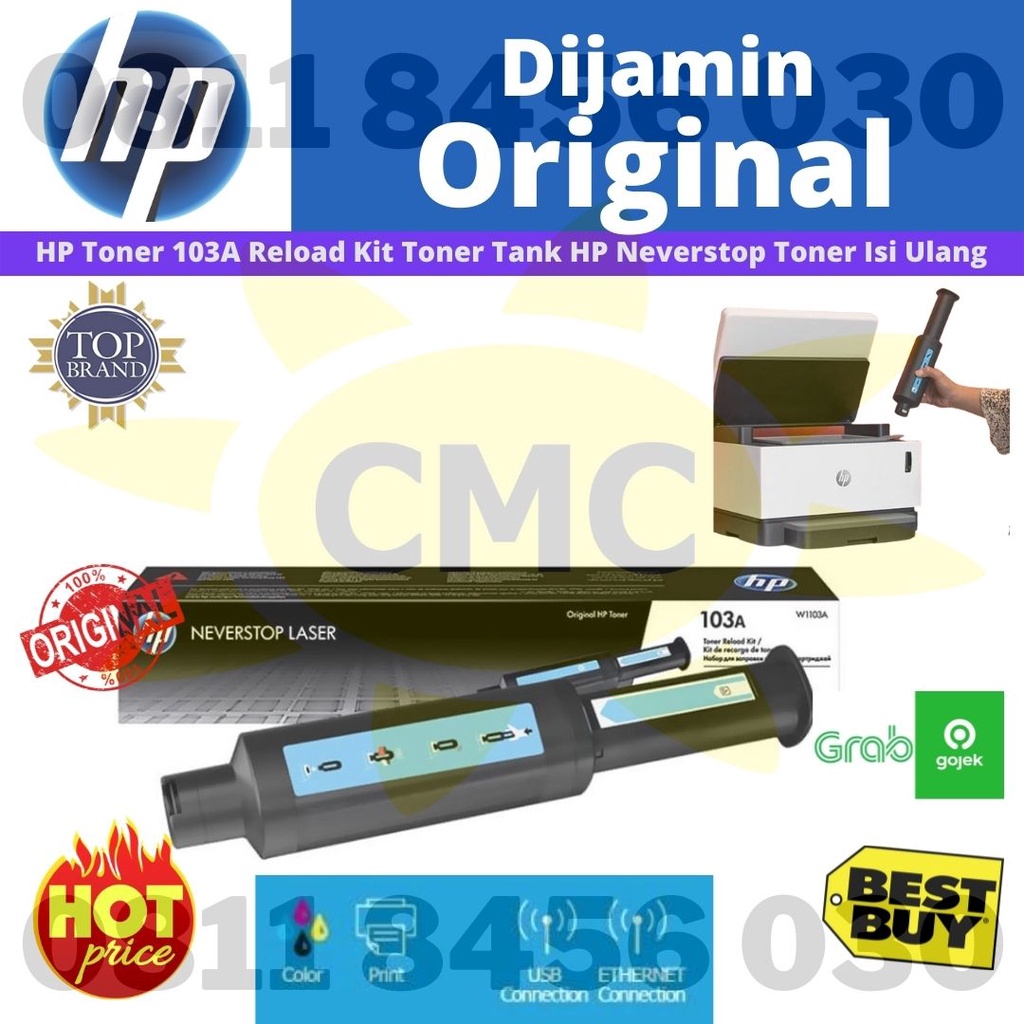 HP Toner 103A Reload Kit Toner Tank HP Neverstop Isi Ulang Toner