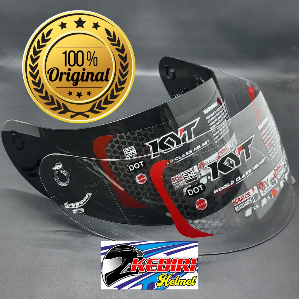 Neo Visor kaca ori KYT R10 K2 RIDER RC 7 SEVEN R 10 V2R R8 hitam Dark smoke dan bening clear