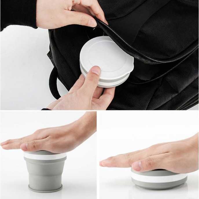 Gelas Cangkir Tempat Minum Lipat Silikon Foldable Travel Outdoor Mug 7RHZ9ZGY