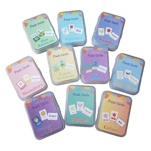 Flash Card Yoyo Kids Mainan Edukasi FlashCard Anak  Bayi Kartu Pintar Edukasi Belajar Bahasa Inggris Membaca