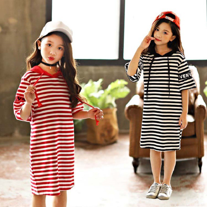 HappyOliver PASSWORD GIVE SALUR Hoodie Dress Sweater 1 - 7 Tahun Baju Anak BerKualitas