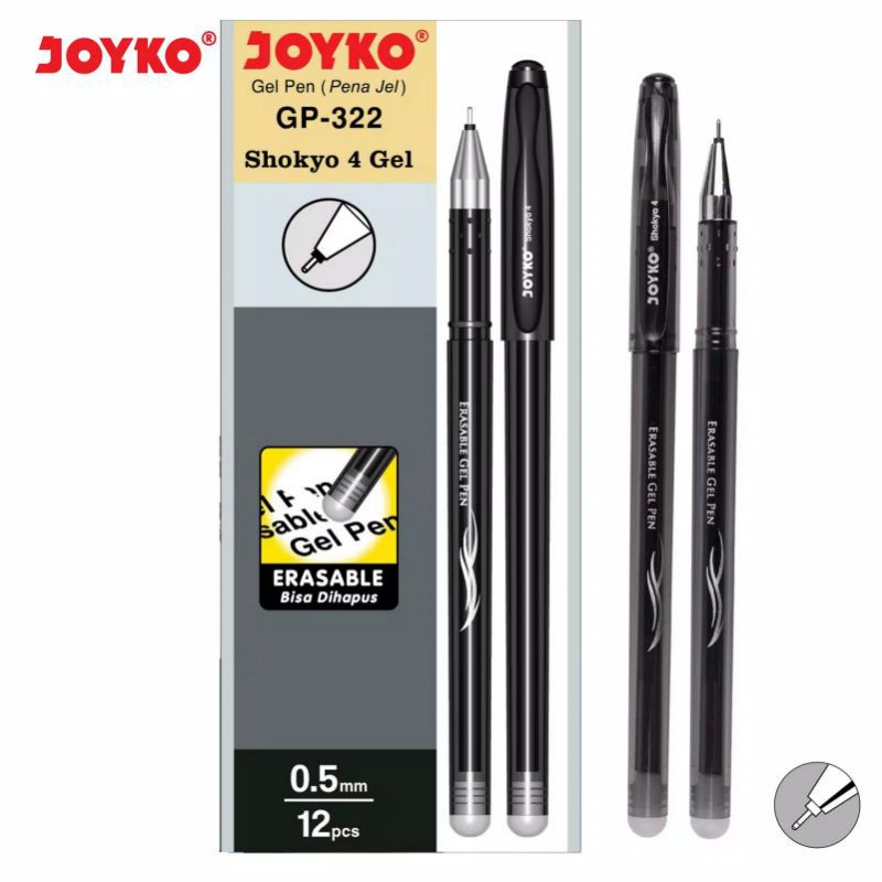 

Erasable Pen Gel Joyko Pulpen Bisa Dihapus Shokyo 4 GP-322 Pen GP-322 Joyko