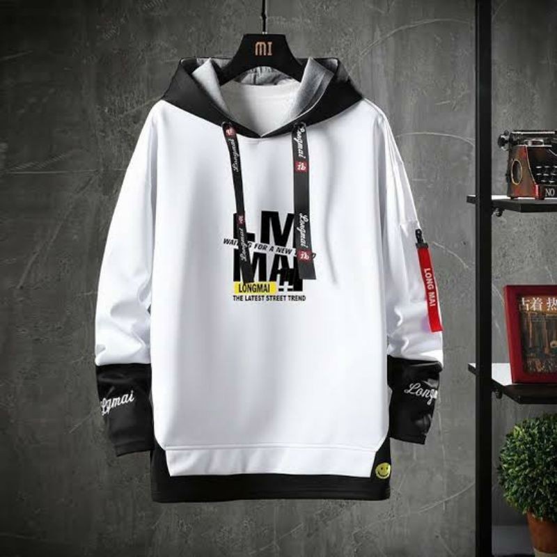 HOODIE Pria ESOBOY Original sweater distro //suiter // switer // jaket gunung Jumper-LM PUTIH