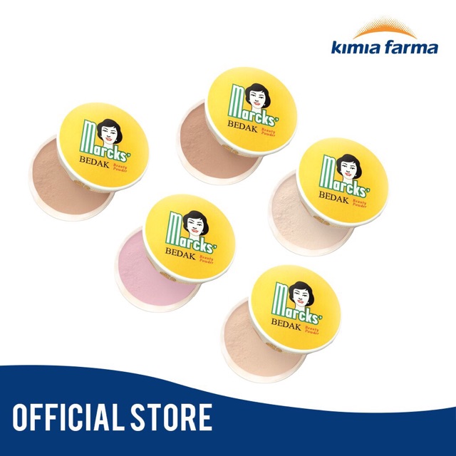 ✿ELYSABETHME✿ Bedak alami tabur BULAT marcks by kimia farma loose powder hasil natural anti wajah berminyak serap