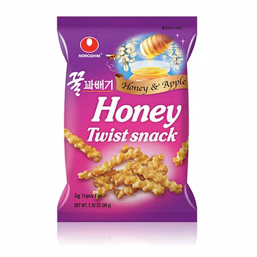 

Nongshim Honey Twist Snack - Makanan Ringan Rasa Madu Dan Apel 75gr