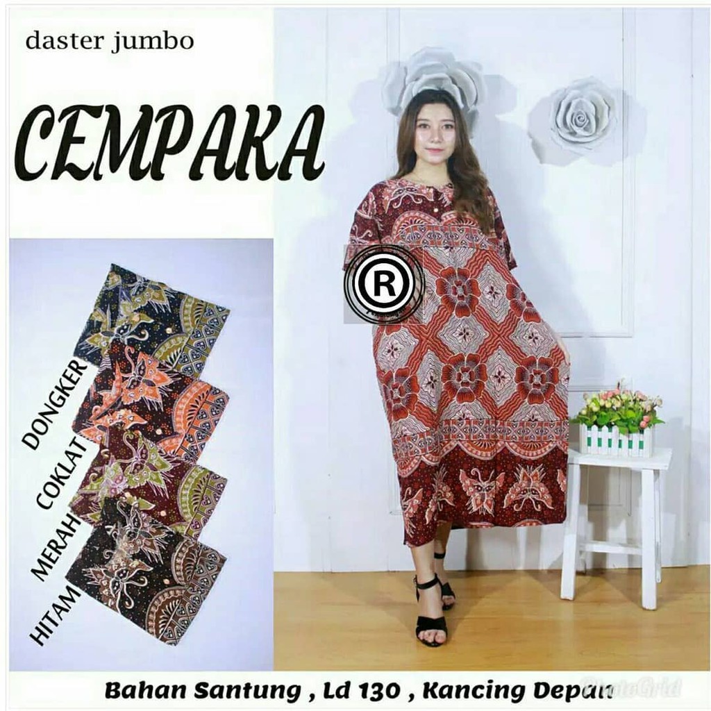 Daster Jumbo motif Cempaka - grosir & ECER