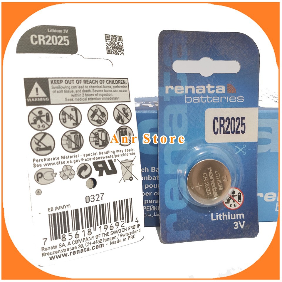 Renata CR2025 CR-2025 CR 2025 Original Battery