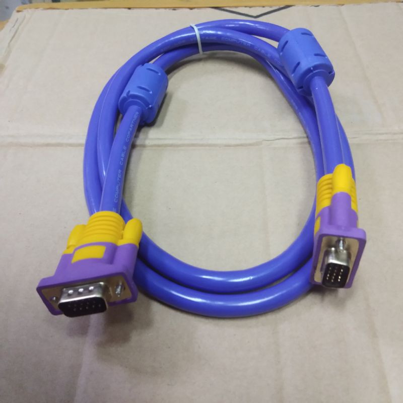 Kabel VGA 1,5Meter 3+9 Super High Quality Biru