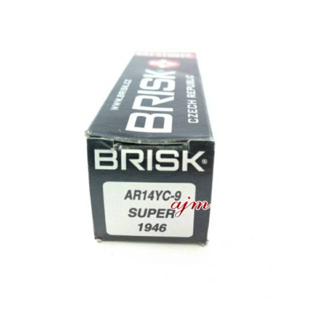 Busi Motor Brisk Copper Racing AR14YC-9 Blade Revo Nmax Tmax PCX Supra Helm in Spin Aerox