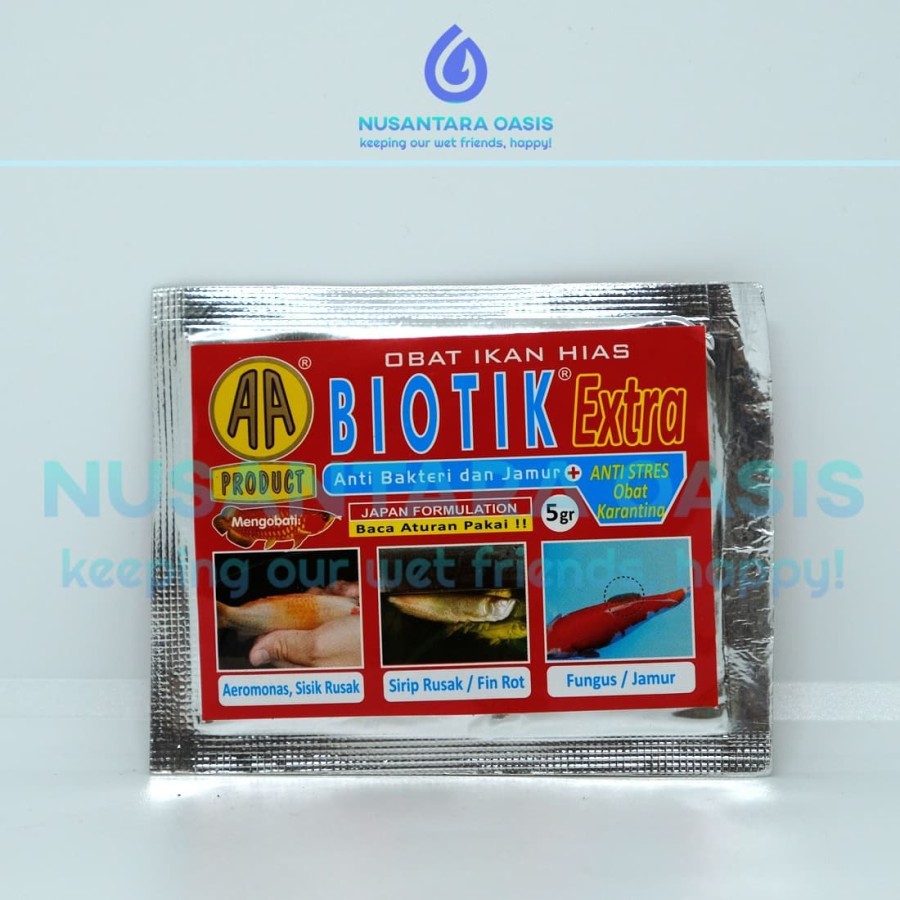 OBAT IKAN / BIOTIK EXTRA / 5g r/ SACHAET / AA