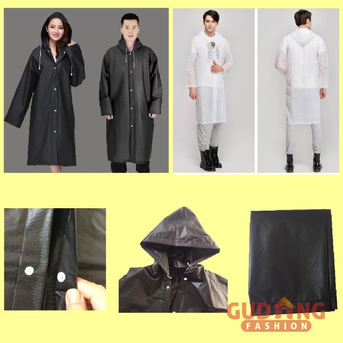 Jas Hujan Portable Raincoat Poncho with Hood - MTR 678