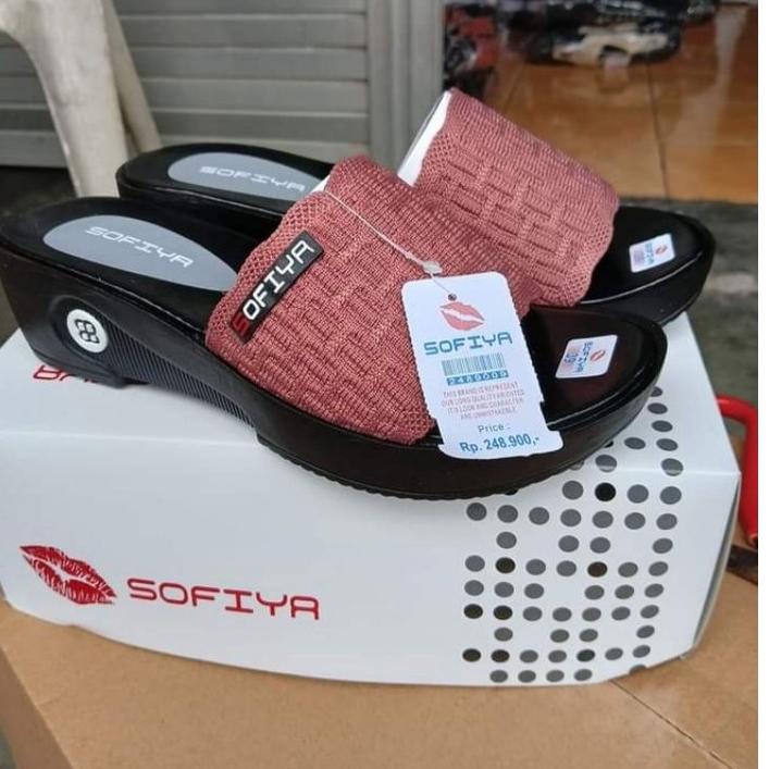 Hot Sell.. Sandal Wedges Rajut Sofiya Terbaru/Sandal Wanita Rajut Import  Sofiya Terlaris