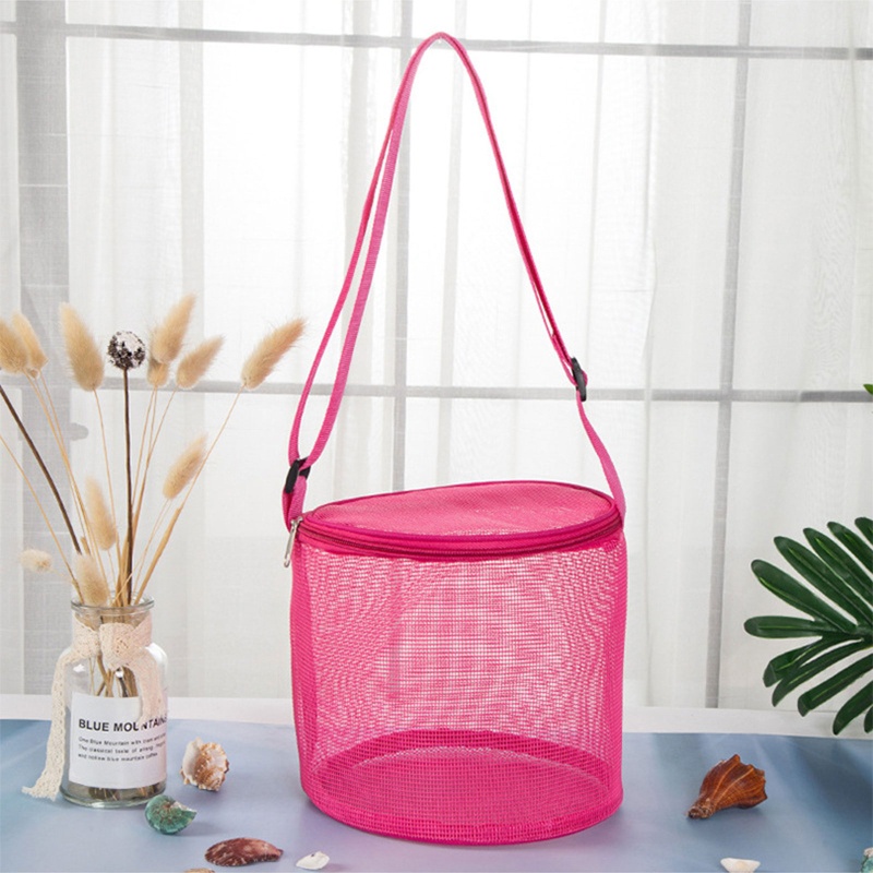 Mary Net Bag Tas Tangan Anak-Anak Musim Panas Dengan Tali Adjustable Tas Packing Mainan Kastil Air