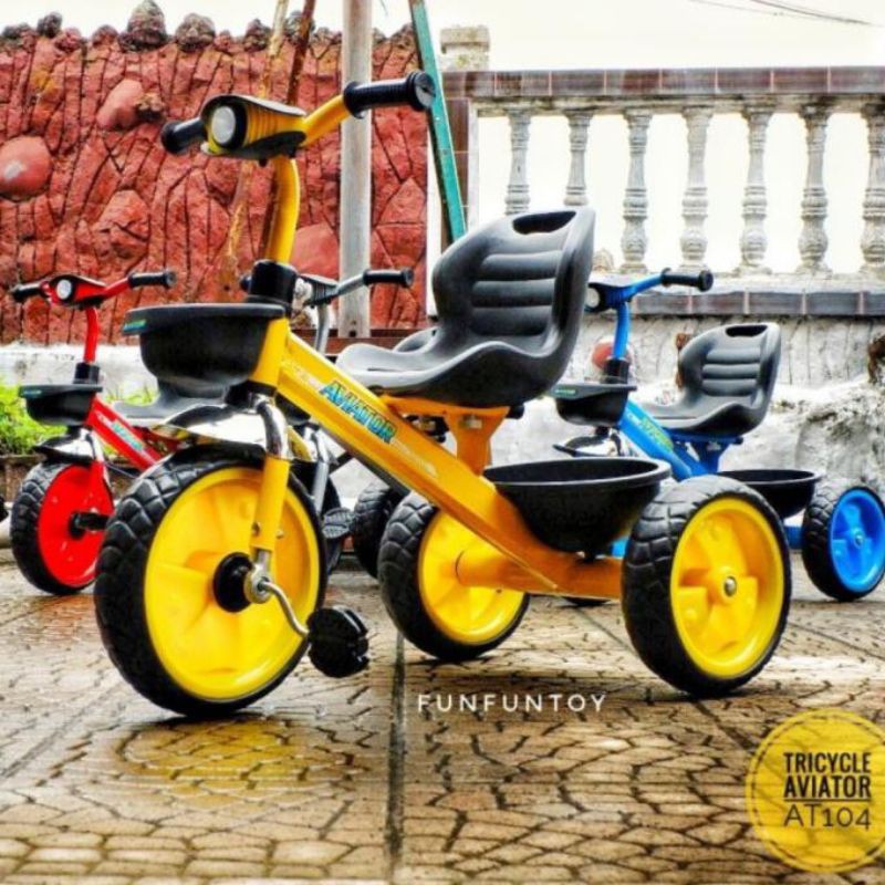 SEPEDA RODA 3 AT 101/AT 104 COCOK~SEPEDA ANAK~MAINAN SEPEDA ANAK