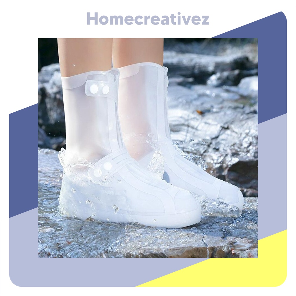 HC Cover Hujan Sepatu Non Slip Reusable Unisex / Jas Hujan Sepatu / Cover Sepatu Anti Hujan Anti Air / Rain Cover Sepatu