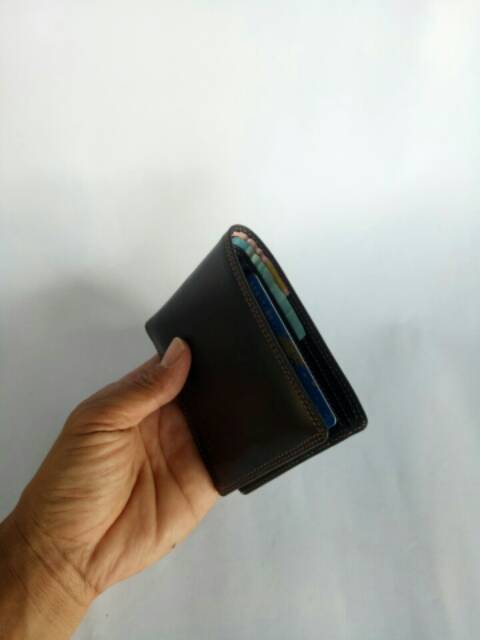 Dompet pria full kulit asli hitam dompet kulit sapi