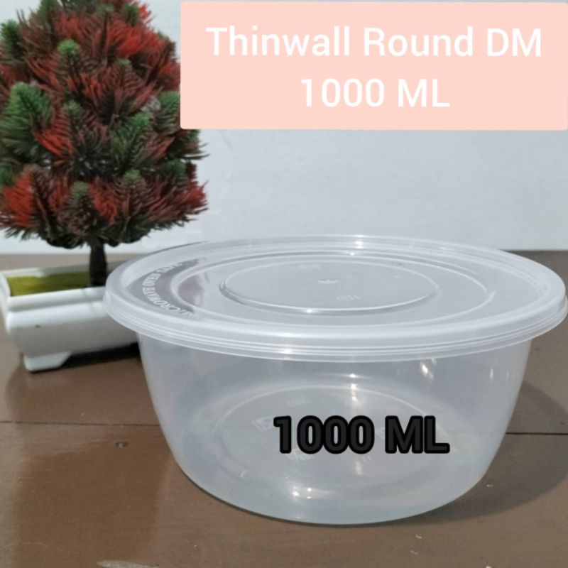 Thinwall Round Merk DM 1000ml, 1pcs